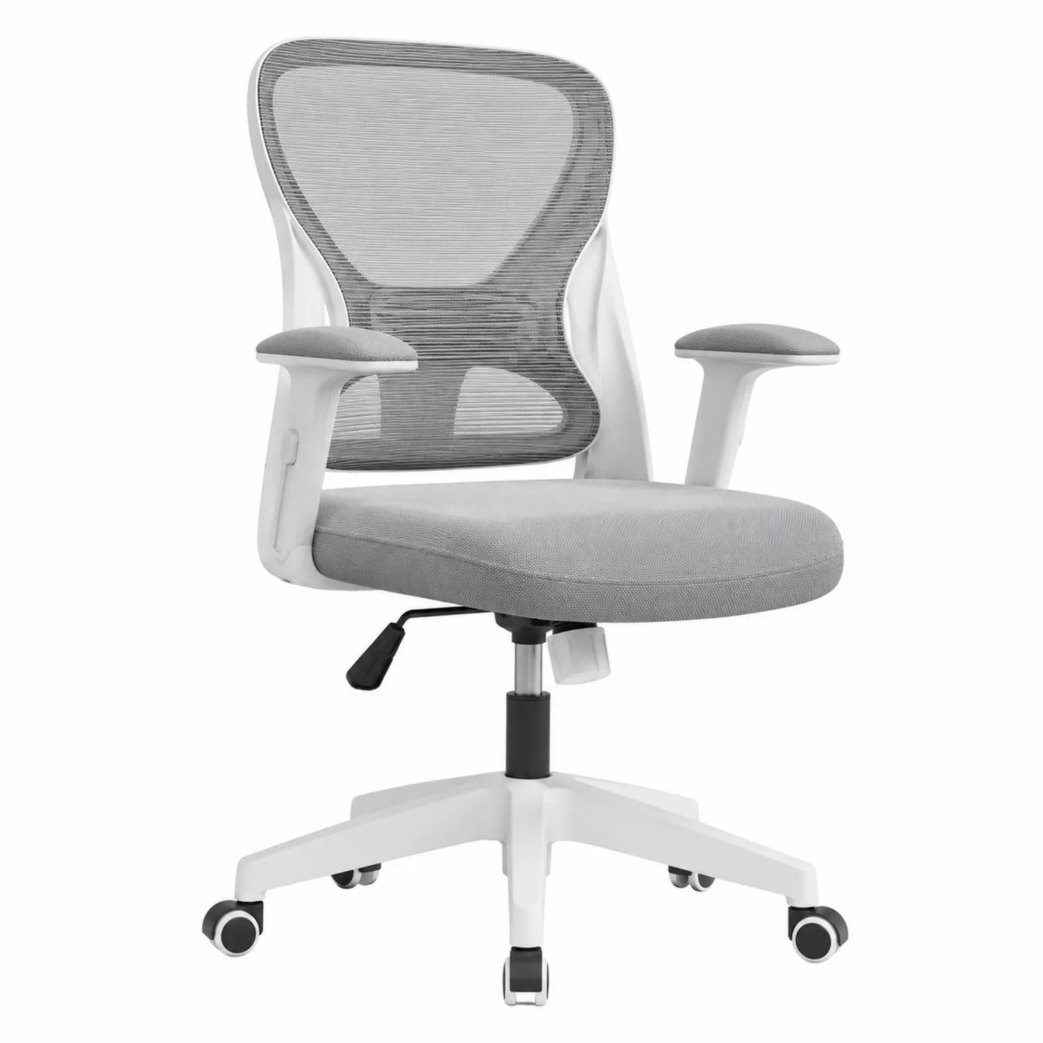 Sedia da ufficio ergonomica con schienale in rete grigia